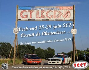 Edito tout frais : Weekend 28 29 juin 2025 – GT Legends à Chenevières (54) – Seventies Classic Club Trophy