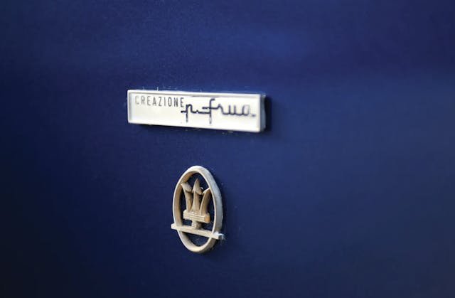1974 Maserati Quattroporte II Frua Aga Khan Badge