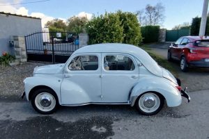 Dernière actualité toute fraiche : il a redonné vie à la voiture de son enfance, la 4CV de son grand père…
